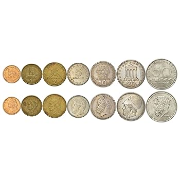 Amazon.co.jp: ギリシャの硬貨7枚 | ギリシャコインセット